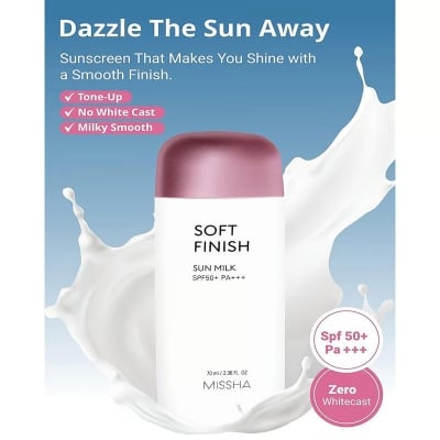 Picture of Missa All Around Safe Block Soft Finish Sun Milk SPF50+ Or PA+++