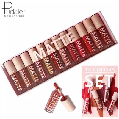 Picture of AIR MATTE LIP COLOR Pudair 12 Colors Matte Lipstick Set - multicolor