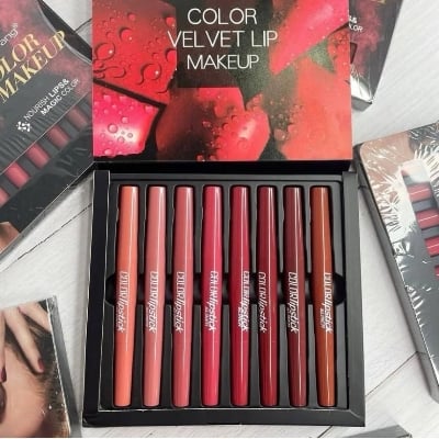 Picture of Hang Fang 2 in 1 Lipstick Set (8pcs) - Multicolor