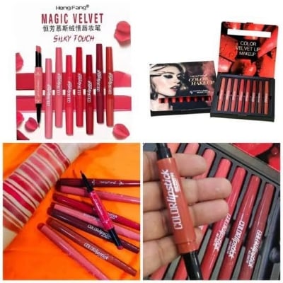 Picture of Hang Fang 2 in 1 Lipstick Set (8pcs) - Multicolor