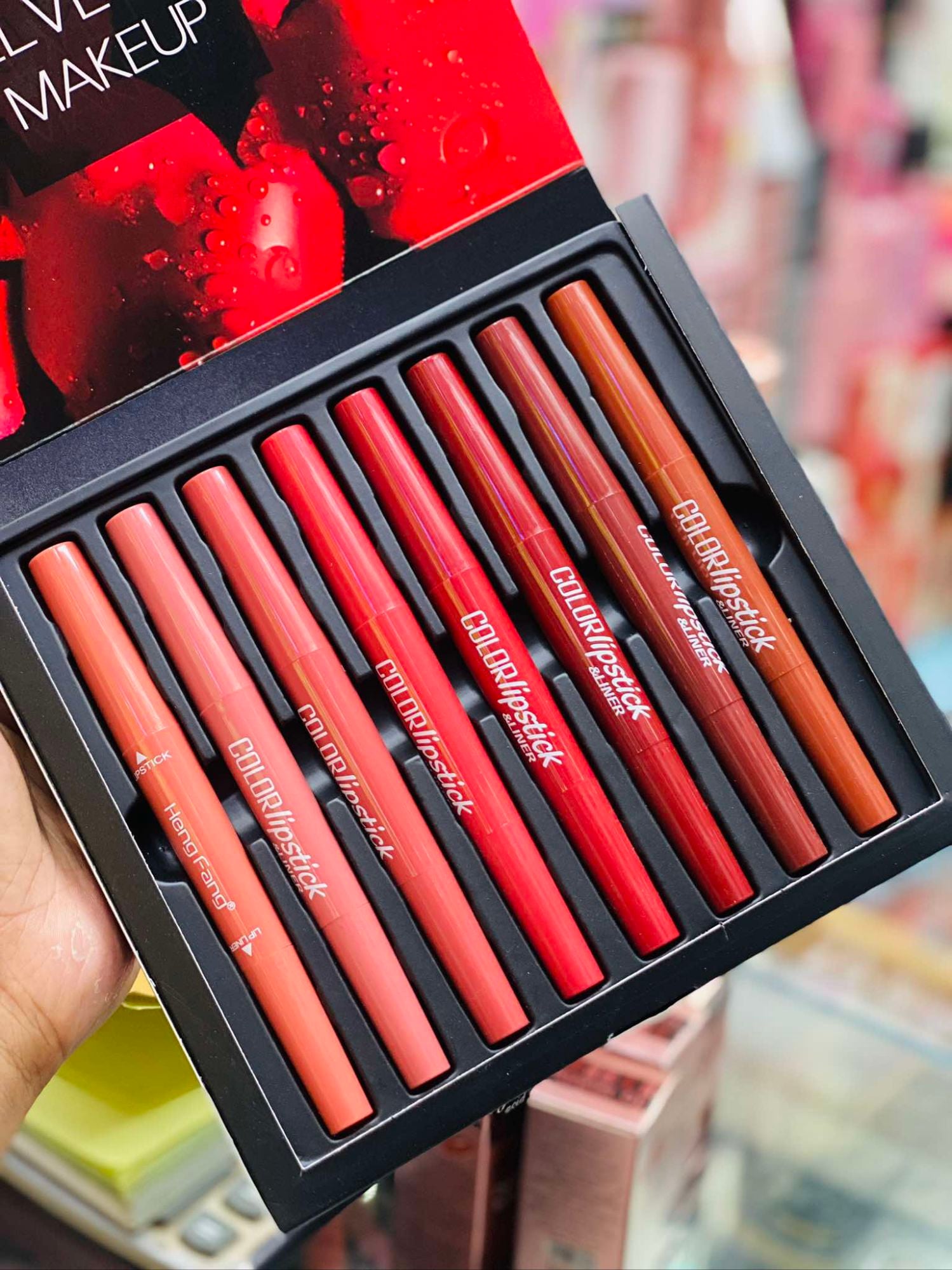 Picture of Hang Fang 2 in 1 Lipstick Set (8pcs) - Multicolor