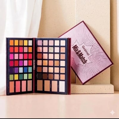 Picture of Geaimei 68-Color Mix & Match All-In-1 Eyeshadow Palette With Blush Contour Highlighter