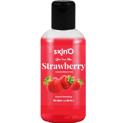 Picture of Skino Strawberry Flavoured Shower Gel for Soft & Glowing Skin - 220ml - Fruity