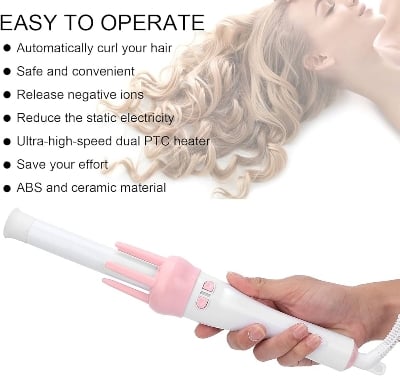 Picture of Vivid & Vogue Automatic Hair Curler Machine - Pink