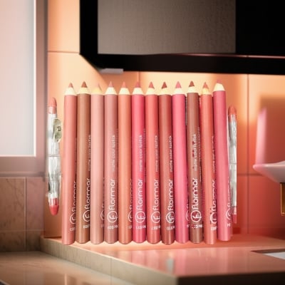 Picture of Flormar 12pcs Matte Pencil Lipstick Set - Multicolor