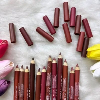 Picture of Flormar 12pcs Matte Pencil Lipstick Set - Multicolor