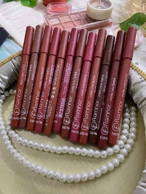 Picture of Flormar 12pcs Matte Pencil Lipstick Set - Multicolor
