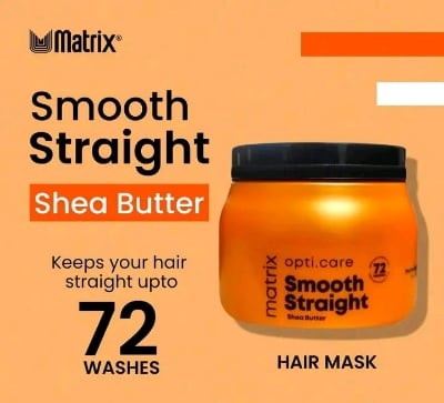 Picture of Matrix Opti Care Smooth Straight Hair Masque With Shea Butter, 490g - Hair Mask