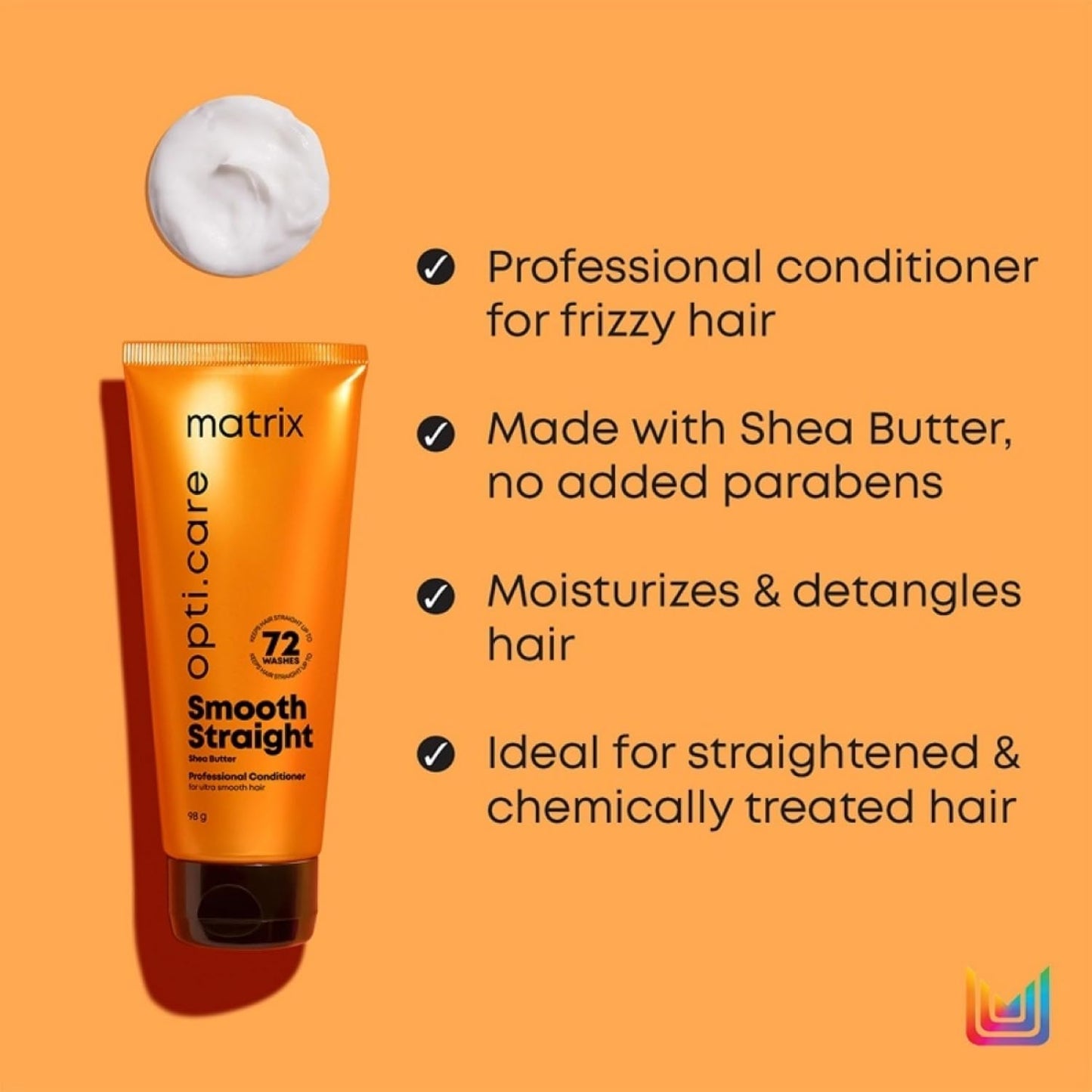 Picture of Matrix Opti Care Smooth Straight Shea Butter Conditioner - 98gm