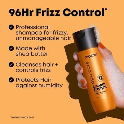 Picture of Matrix Opti Care Smooth Straight Shea Butter Shampoo 200ml - Shampoo - Orange