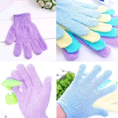 Picture of Shower Gloves  Exfoliating Wash Skin Spa Bath Gloves Foam Bath Skin Resistance Body Mage Cleaning Loofah Scrubber - 1pcs - Any Color