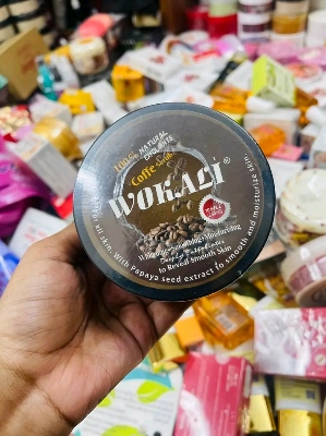 Picture of Wokali Coffee Scrub for Face & Body Hydrating & Moisturizing - Brown