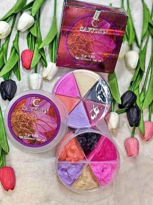 Picture of Saffron 6 in 1 Facial Kit Combo Set for Face Care And Beauty - Multicolor