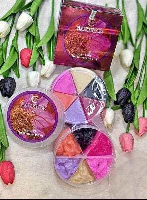 Picture of Saffron 6 in 1 Facial Kit Combo Set for Face Care And Beauty - Multicolor