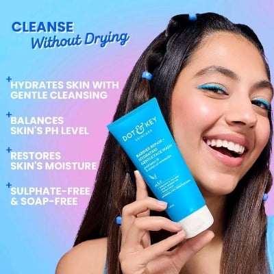 Picture of Dot & Key Barrier Repair + Hydrating Gentle Facewash - 100ml - Blue