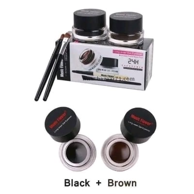 Picture of Water Proof Music Flower Gel Black & Brown 2-Color Gel Eyeliner