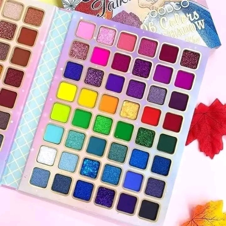 Picture of Introducing the IGOODCO 96 Colors Eyeshadow Palette, perfect for creating stunning eye looks.With 84 shades to choose from, this palette offers a wide range of colors to suit any occasion. The highly pigmented formula ensures long-lasting wear, while the