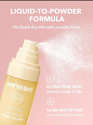 Picture of She Glam Matte Finish Setting Spray 55 Ml