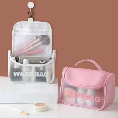 Picture of Large Capacity Makeup Organizer Bag Waterproof Cosmetic Storage Bag Travel Makeup Pouch - Multicolor