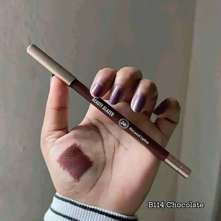 Picture of BEAUTY GLAZED Waterproof Matte Lip Liner Pencil For Lips Eyeliner  Blush Smooth Easy To Waer Long Lasting Lip Glaze Pen Sketch Dye Tint Lipstick Lip Makeup