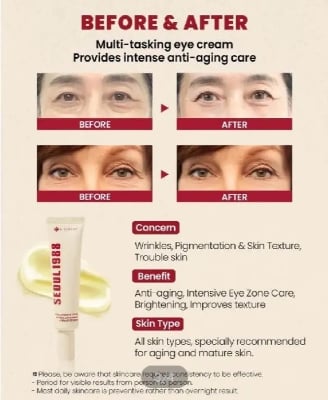 Picture of KSECRET SEOUL 1988 EYE CREAM : RETINAL LIPOSOME 4% + FERMENTED BEAN 30ML
