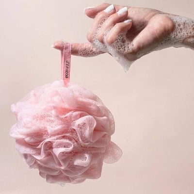 Picture of Premium Quality Loofah Flower Bath Shower Wash Cleaning Sponge - 1Pcs - Multicolor