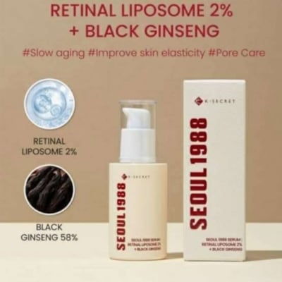 Picture of K-SECRET SEOUL 1988 Retinal Liposome 2% + Black Ginseng Serum - সতেজ