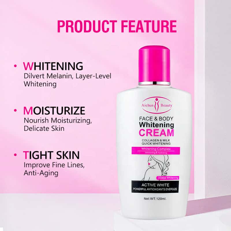 Picture of Aichun Beauty Face & Body Whitening Cream Collagen & Milk Quick Whitening Active White Powerful Antioxidants Energize