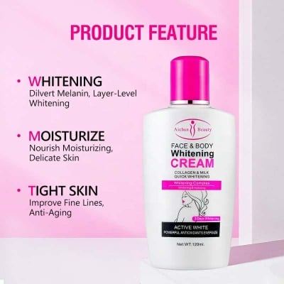 Picture of Aichun Beauty Face & Body Whitening Cream Collagen & Milk Quick Whitening Active White Powerful Antioxidants Energize