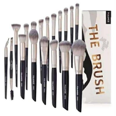Picture of Maange 18pcs Professional Makeup Brush Set - Black