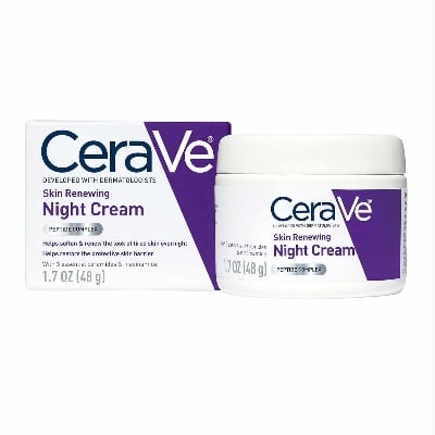 Picture of Cerave Skin Renewing Night Cream 48g | Niacinamide, Peptide Complex, and Hyaluronic Acid Moisturizer for Face