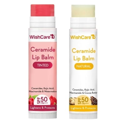 Picture of WishCare Ceramide Lip Balm Tinted/Natural With SPF 50 PA+++ 5gm