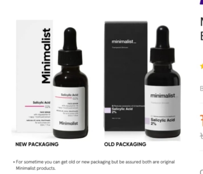 Picture of Minimalist 2% Salicylic Acid Serum For Acne, Blackheads & Open Pores-30 ml