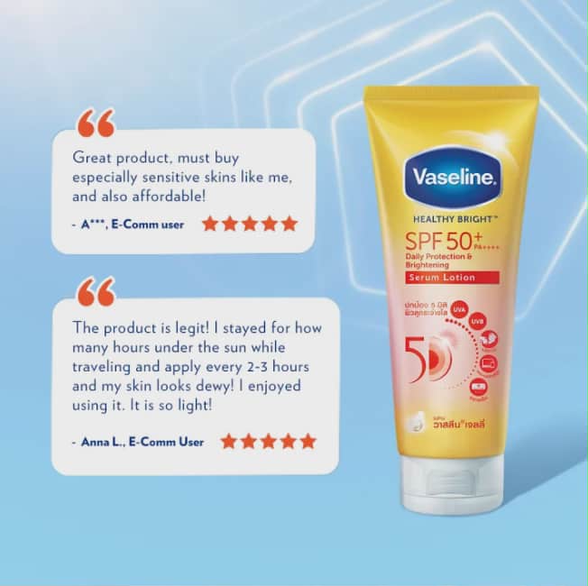 Picture of Vaseline Healthy Bright SPF 50+ Daily Protection Brightening Serum - 170ml - White