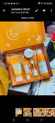 Picture of Laikou Vitamin C 5pcs Skin Brightening Set - Orange