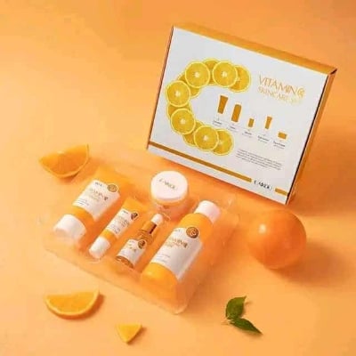 Picture of Laikou Vitamin C 5pcs Skin Brightening Set - Orange
