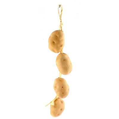 Picture of Fake Potato, Artificial Vegetables Foam Potatoes Highly Simulation Lifelike for House Kitchen Party Pub Decoration Cabinet Ornament - Gold