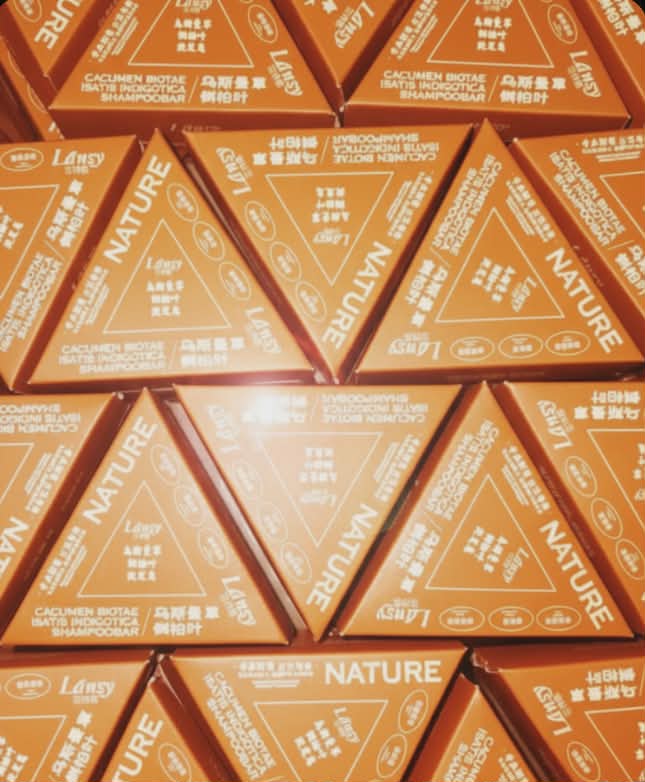 Picture of Nature Shampoo Bar for Soft Silky Shiny Smooth Dandruff free long hair - Orange