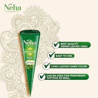 Picture of Niha Fast Color Cone Mehedi