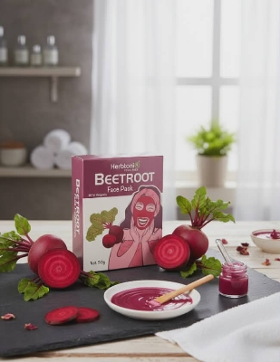 Picture of HERBTONI Beetroot Face Pack - 50gm