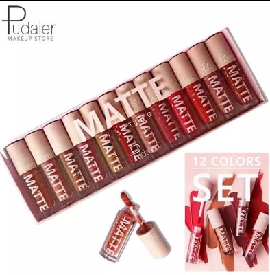 Picture of AIR MATTE LIP COLOR Pudair 12 Colors Matte Lipstick Set - multicolor