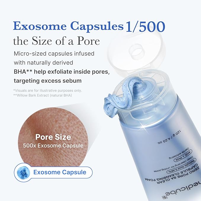 Picture of Medicube Zero Pore SA Clear Capsule Cleansing Foam-120gm - Blue