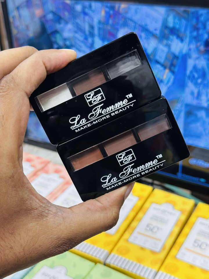 Picture of La Femme 3 in 1 Eyebrow Kit for Women Hair Dye Makeup Hair Coloring Kit Hair Dyeing Kit