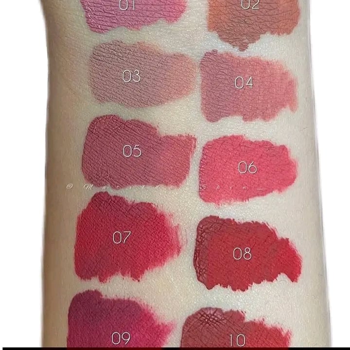 Picture of KEVIN & COCO Beautiful Energy 10 Colors Matte Lip Gloss Set – Long-Lasting, Highly Pigmented Liquid Lipstick Gift Box