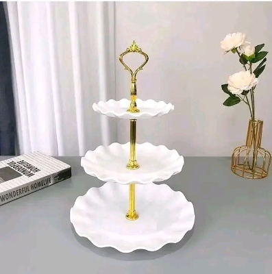 Picture of ​Elegant 3-Tier Cupcake Stand / Luxury Dessert Display Platter