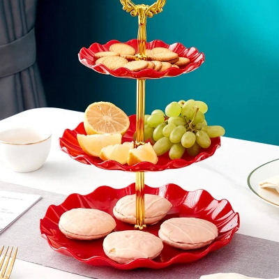 Picture of ​Elegant 3-Tier Cupcake Stand / Luxury Dessert Display Platter