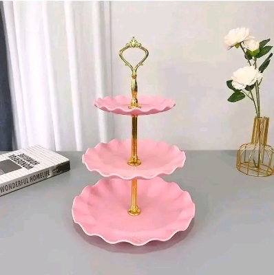 Picture of ​Elegant 3-Tier Cupcake Stand / Luxury Dessert Display Platter