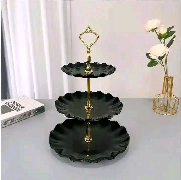Picture of ​Elegant 3-Tier Cupcake Stand / Luxury Dessert Display Platter