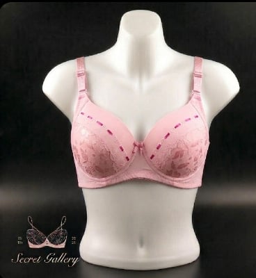 Picture of Elegant Lace Push-Up Bra / Full-Coverage Comfort Everyday Bra - Multicolor