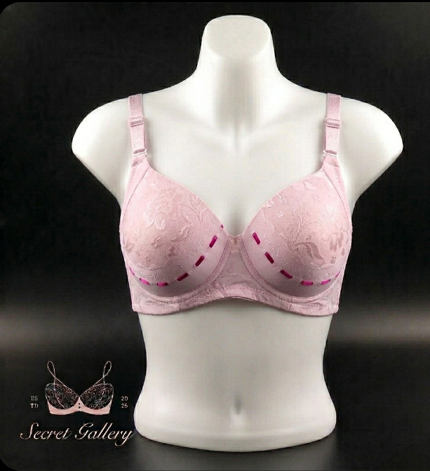 Picture of Elegant Lace Push-Up Bra / Full-Coverage Comfort Everyday Bra - Multicolor